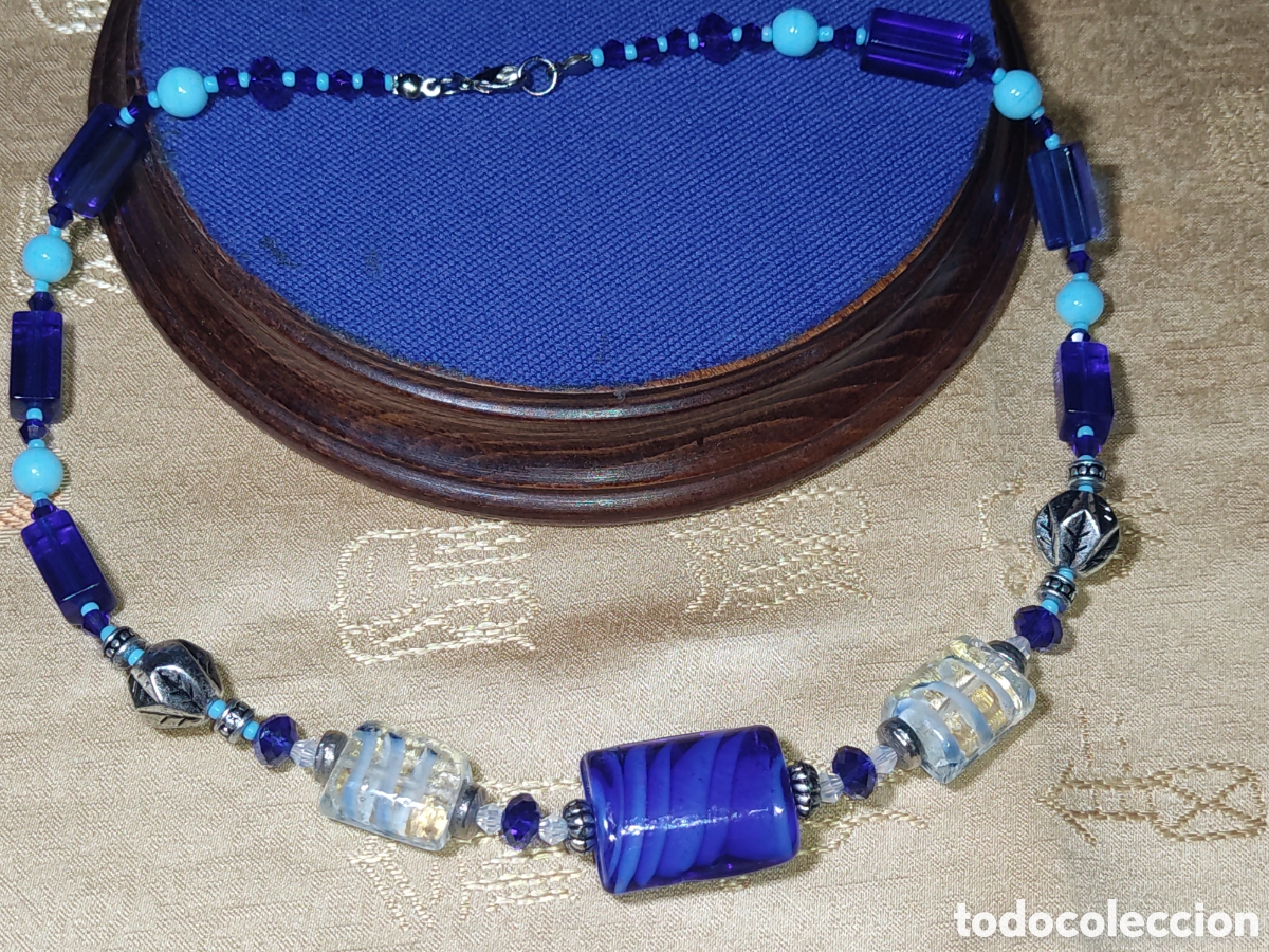Joyeria: Collar de cristal de Murano.Vintage. - Foto 1