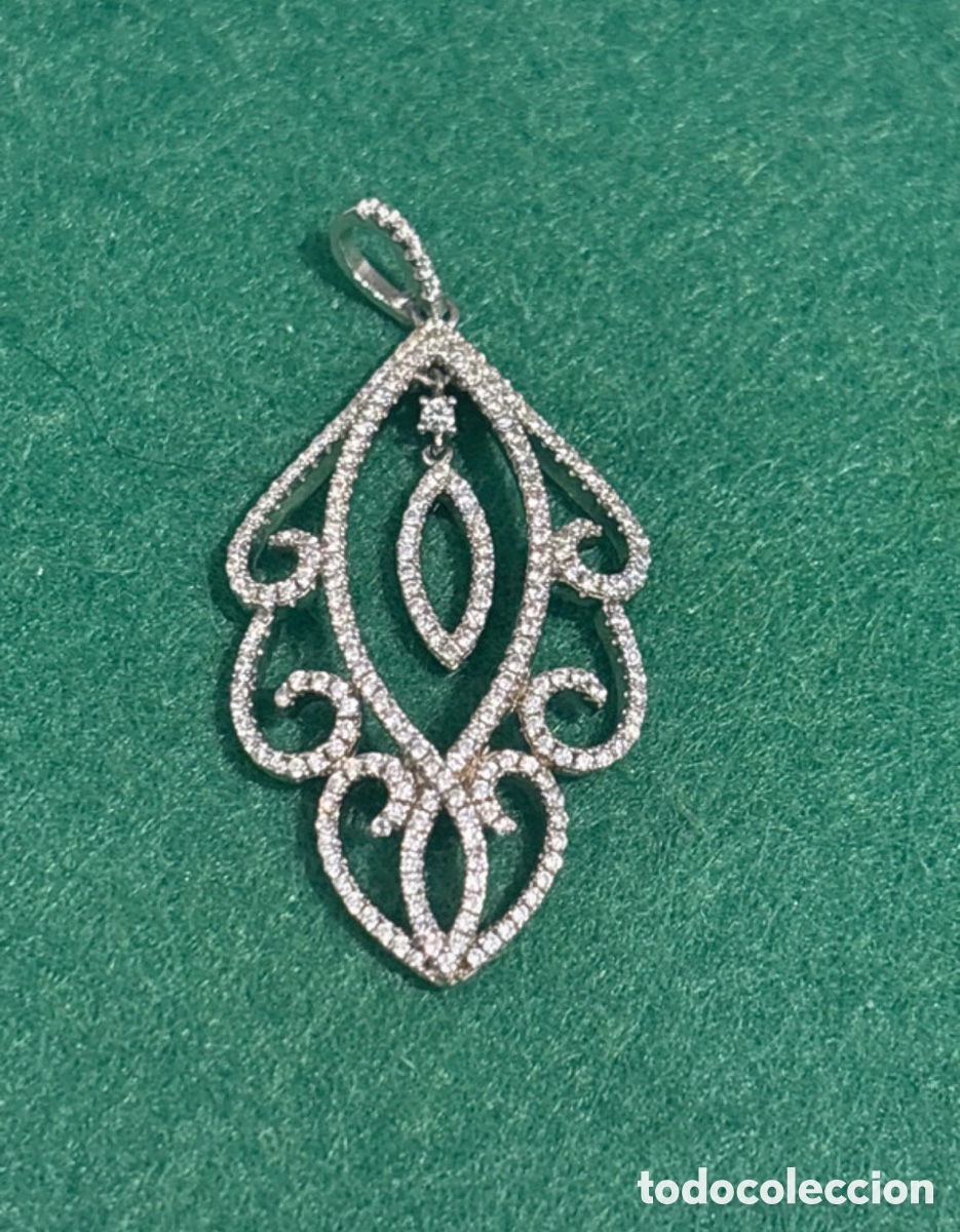 Joyeria: Colgante plata de ley y circonitas