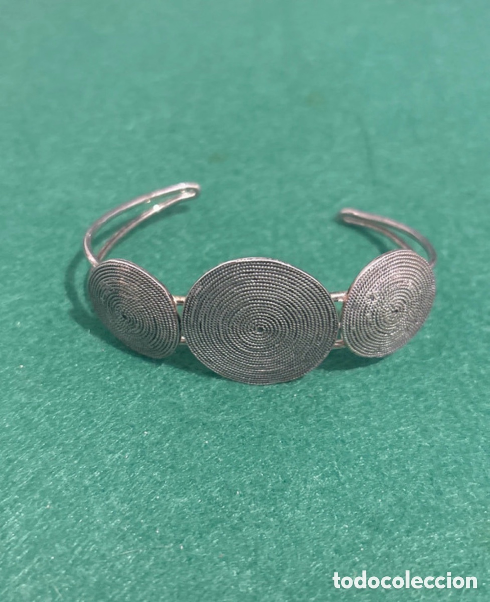 Joyeria: Pulsera plata maciza ajustable