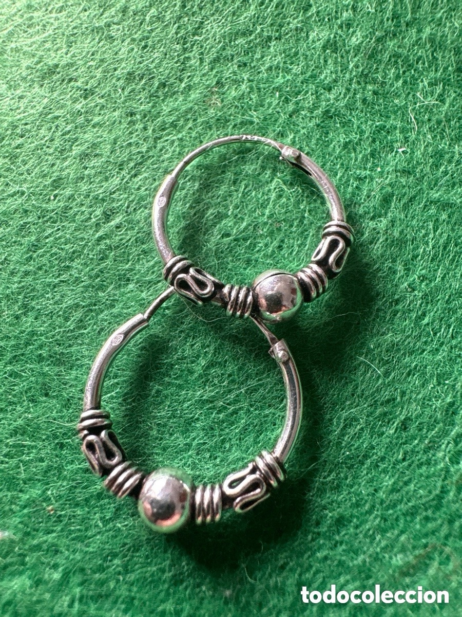 Joyeria: Pendientes arracada regionales plata de ley (A16)