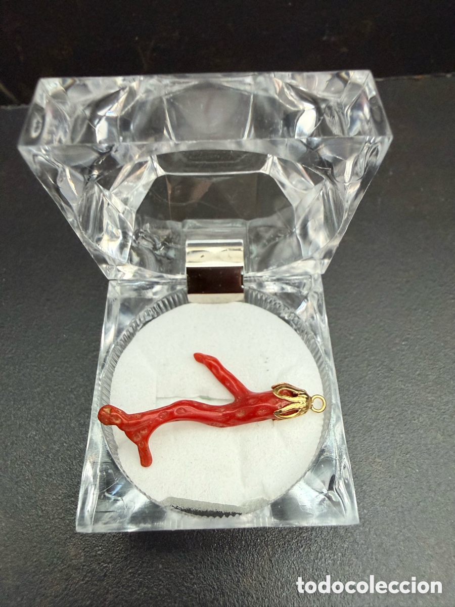 Joyeria: Coral rojo natural joya oro vintage