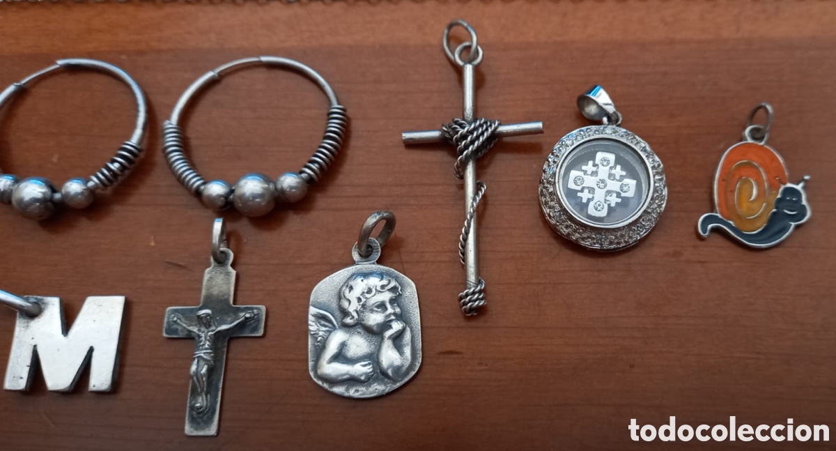 Joyeria: Lote de aros , colgantes de Plata vintage env&iacute;o de M&aacute;laga