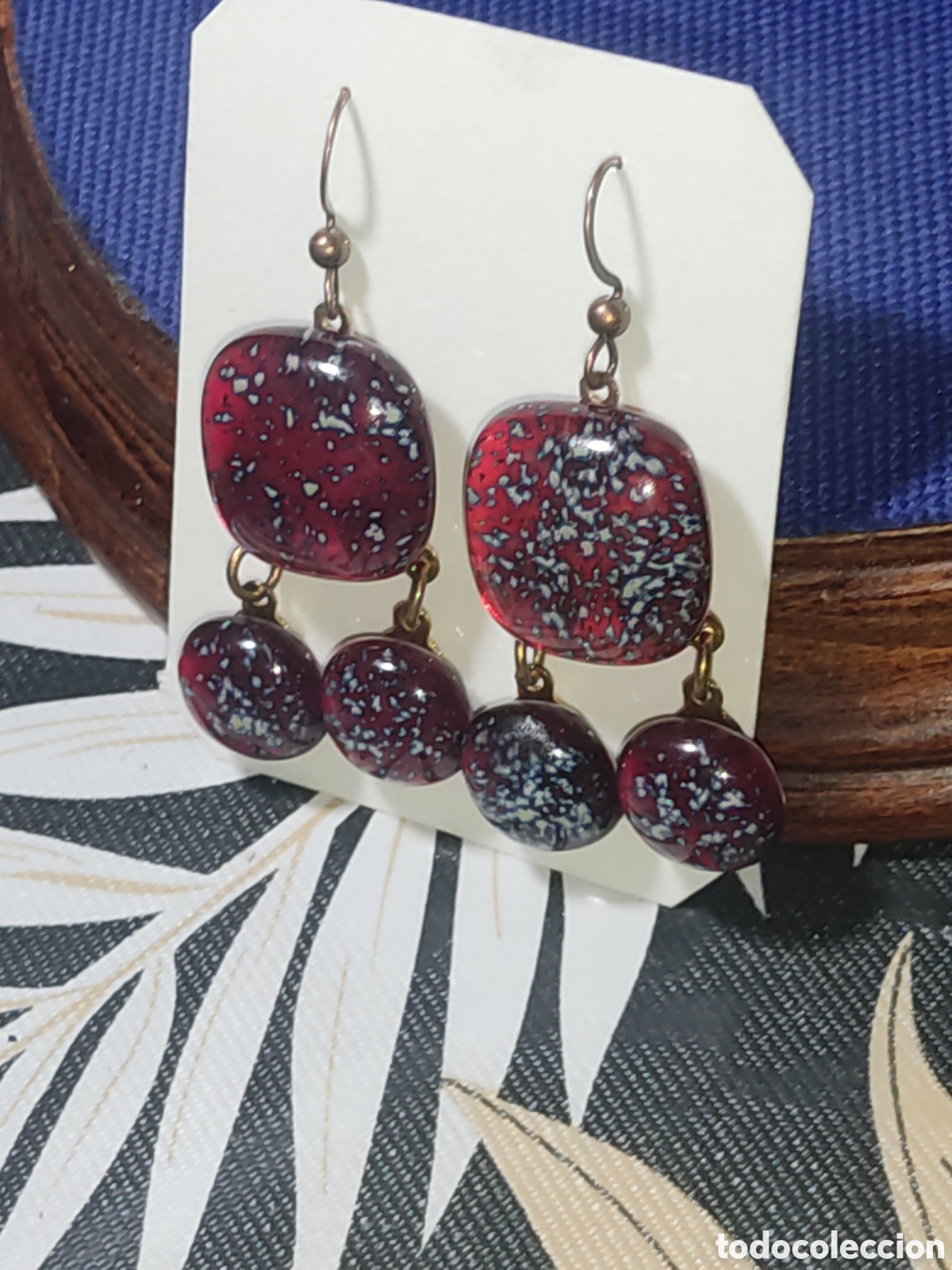 Joyeria: Antiguos pendientes de cristal de Murano - Foto 6