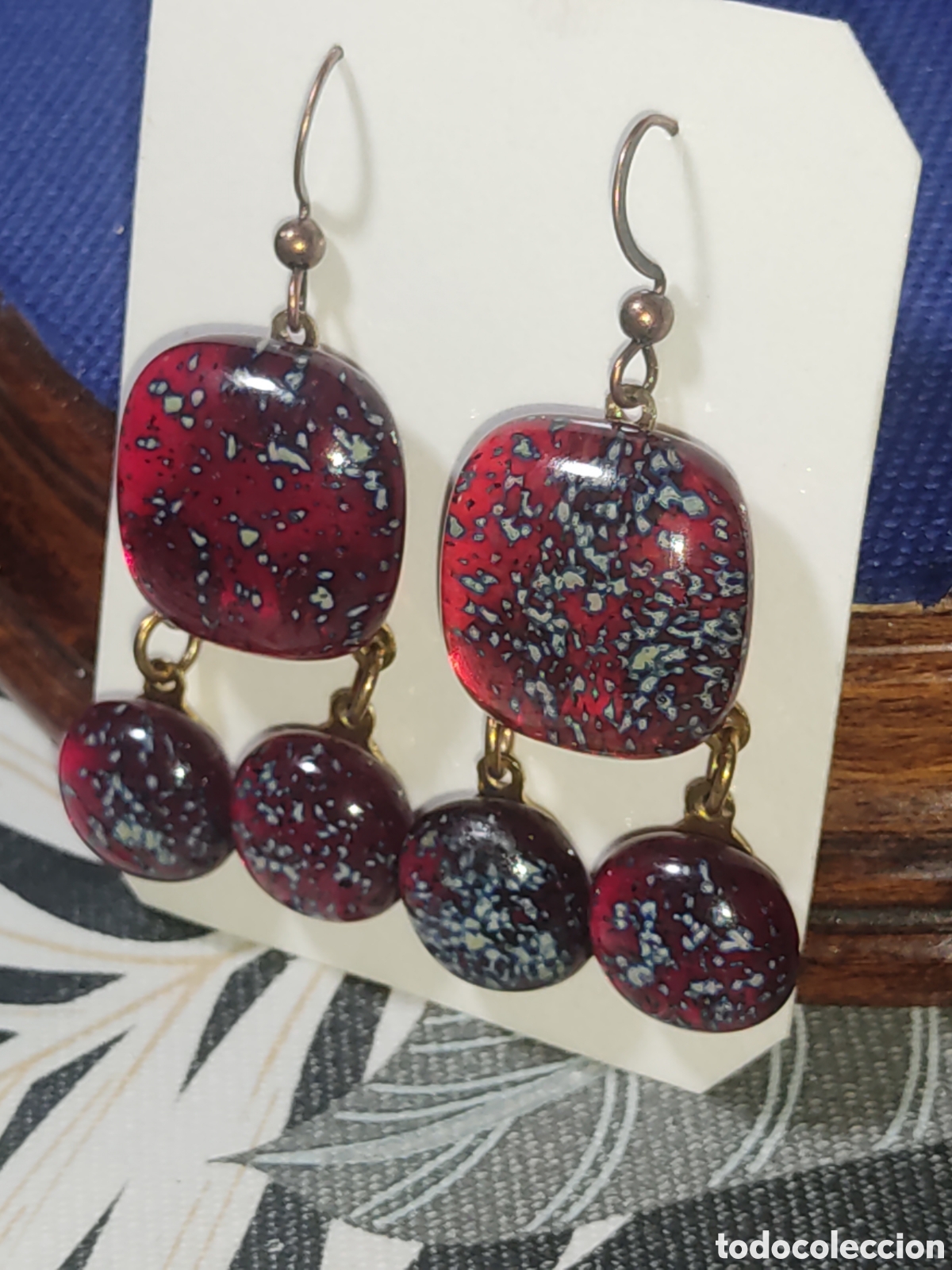 Joyeria: Antiguos pendientes de cristal de Murano - Foto 7