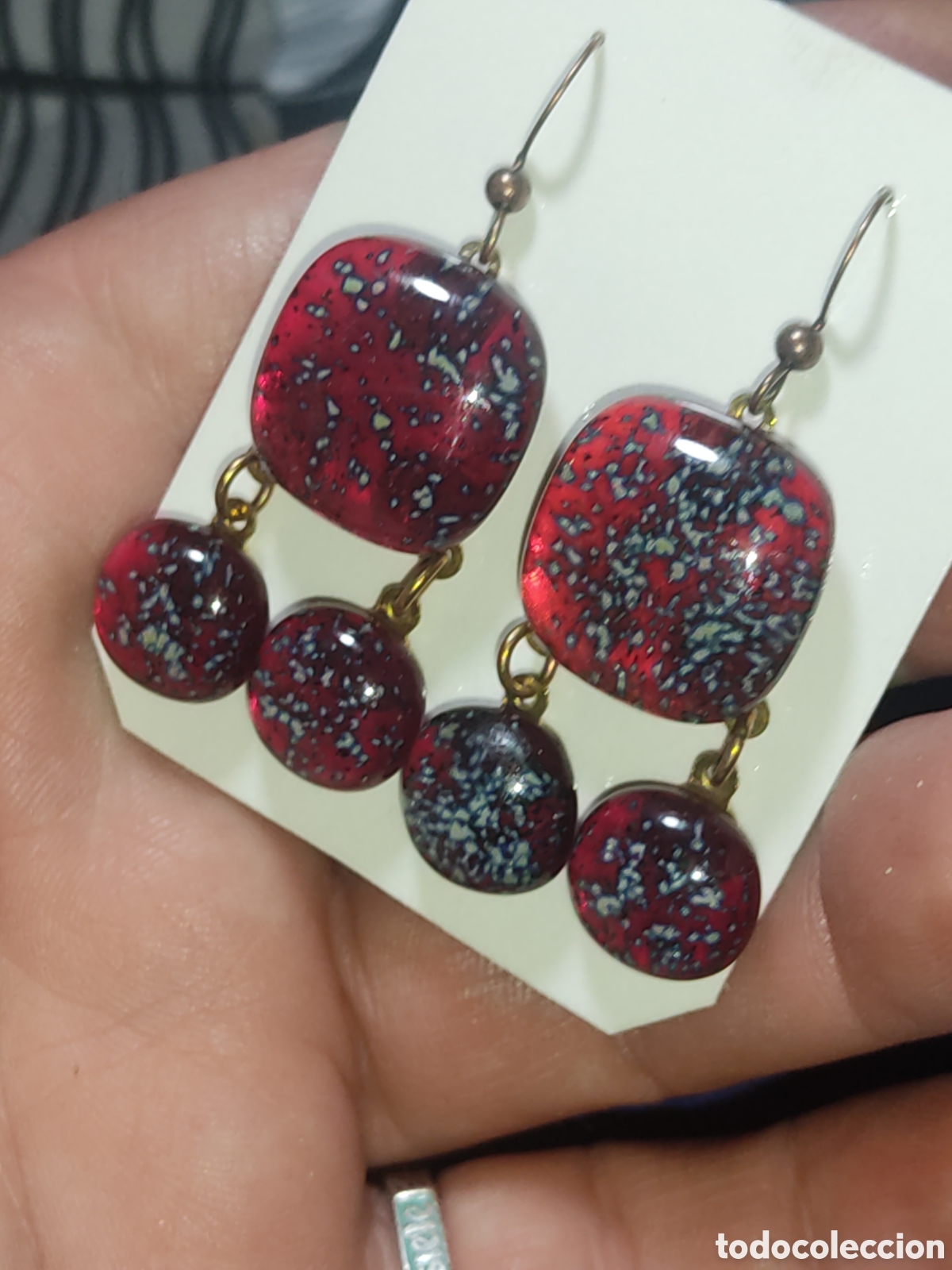 Joyeria: Antiguos pendientes de cristal de Murano