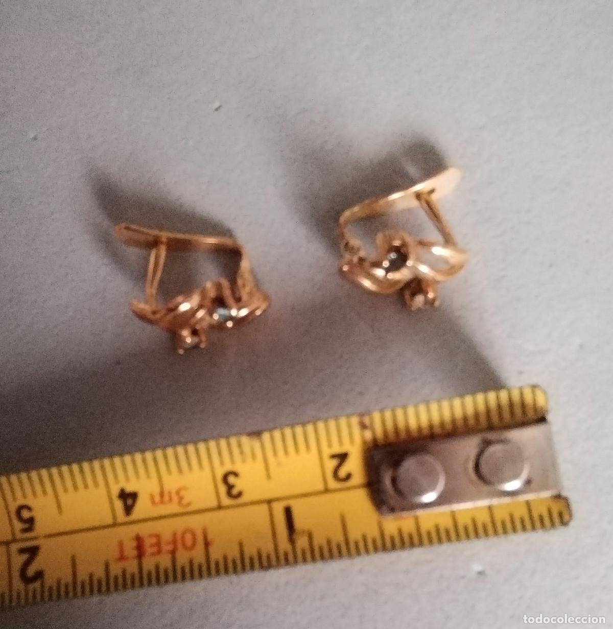 Joyeria: Pendientes de plata de ley con ba&ntilde;o de oro. Cierre de pala catal&aacute;n. - Foto 3