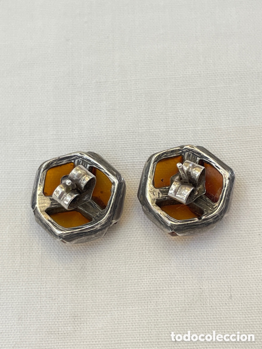 Joyeria: Pendientes de plata y &aacute;mbar - Foto 4
