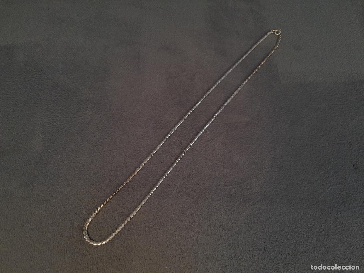 Joyeria: J-4481. COLLAR CADENA TIPO SERPIENTE REALIZADO EN PLATA DE LEY. 1990 CA.