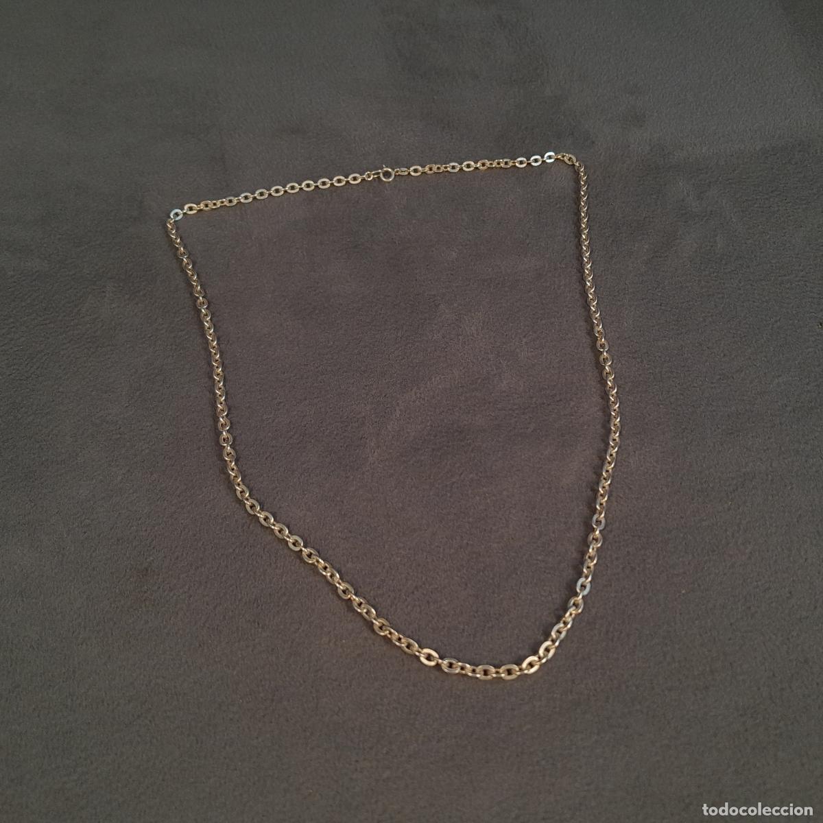 Joyeria: J-4482. COLLAR CON CADENA DE ESLABONES EN PLATA DE LEY. 1990 CA.