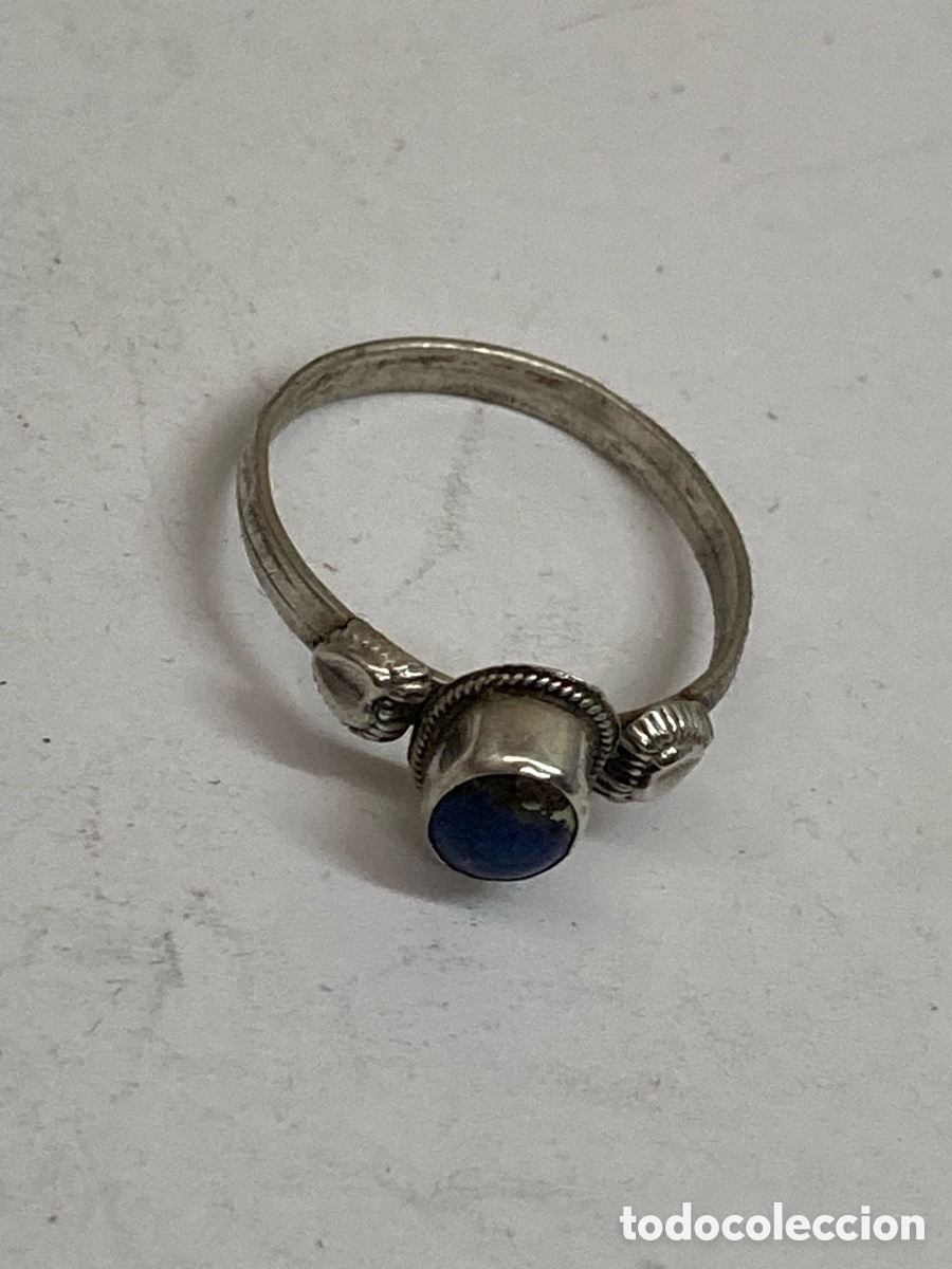 Joyeria: Anillo de plata lapisl&aacute;zuli S489