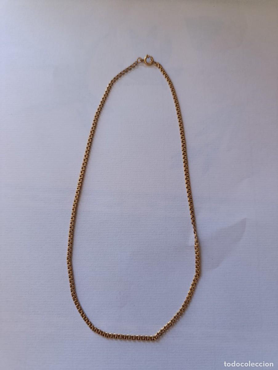 Joalharia: Cadena de oro 18 k trenzada, antigua.