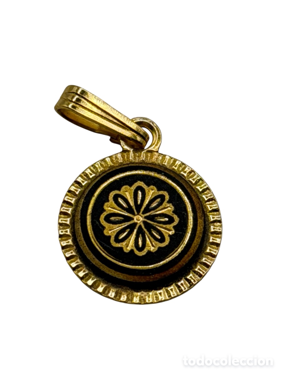 Joyeria: Colgante Damasquinado Artesanal en Oro