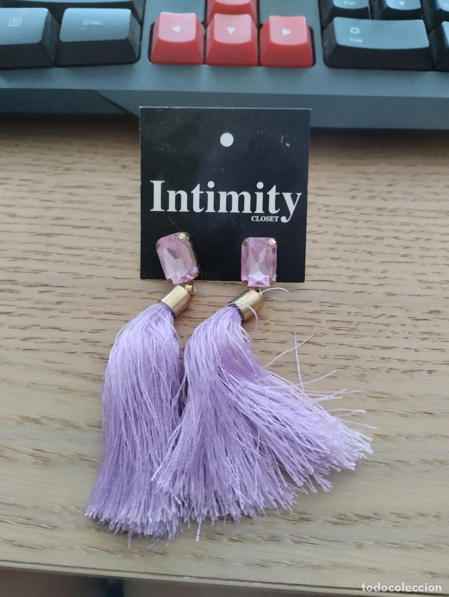 Joyeria: pendientes morados intimity closet