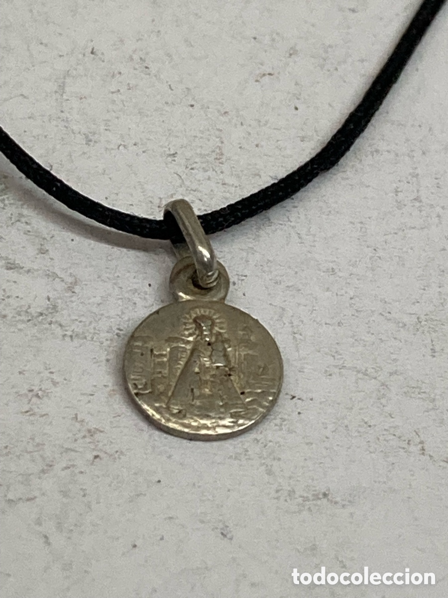 Joyeria: Collar con medalla de plata religiosa - Foto 2