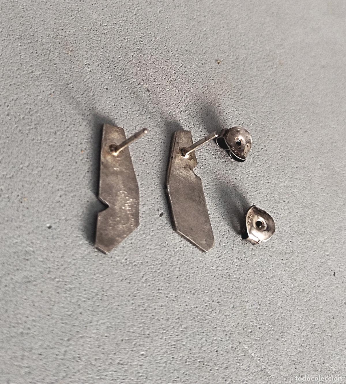 Joyeria: Pendientes de plata de ley, cierre de presi&oacute;n. - Foto 3