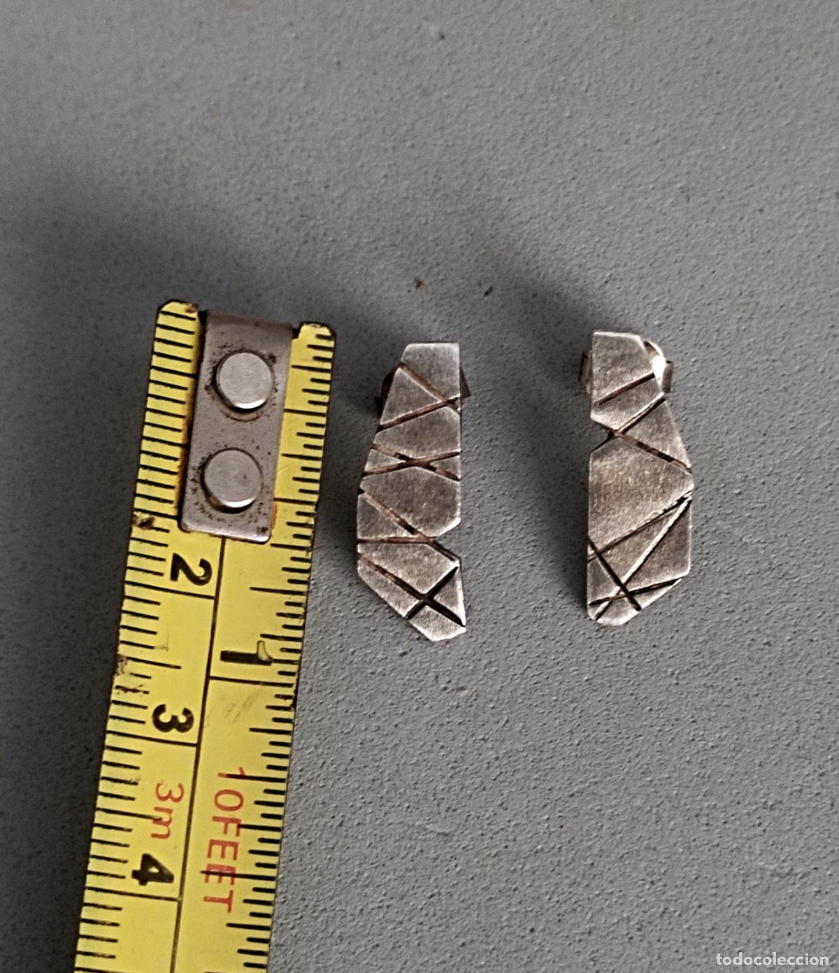 Joyeria: Pendientes de plata de ley, cierre de presi&oacute;n. - Foto 4