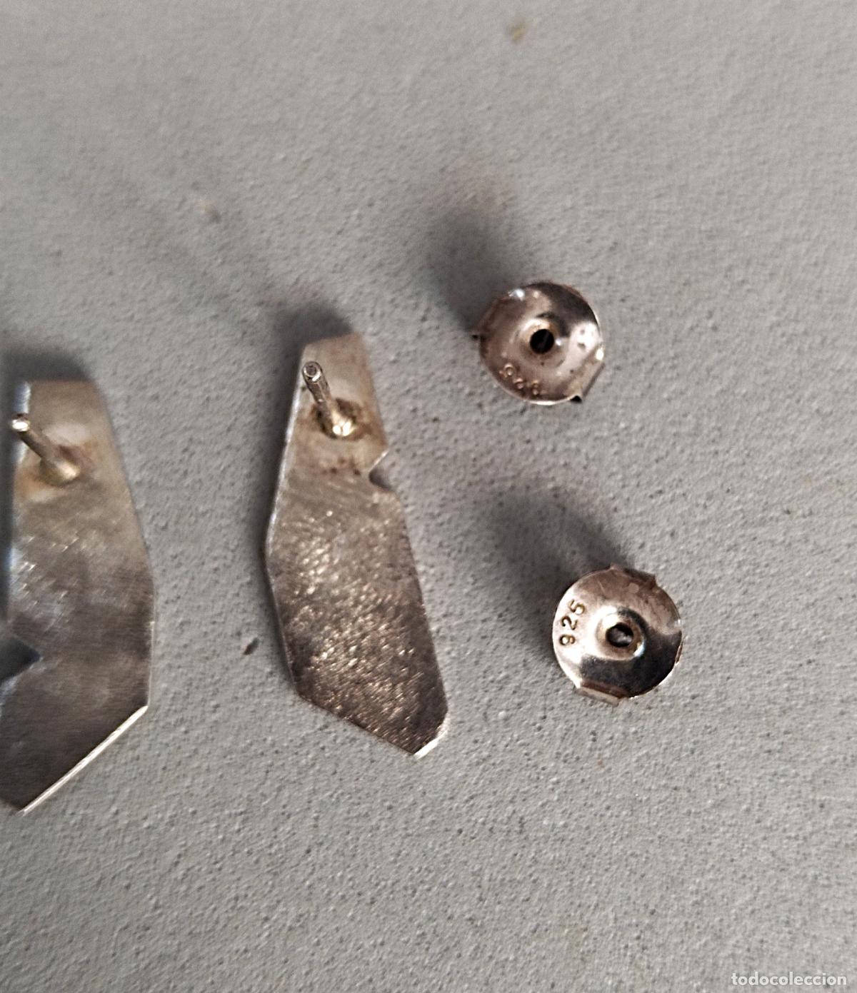 Joyeria: Pendientes de plata de ley, cierre de presi&oacute;n. - Foto 6