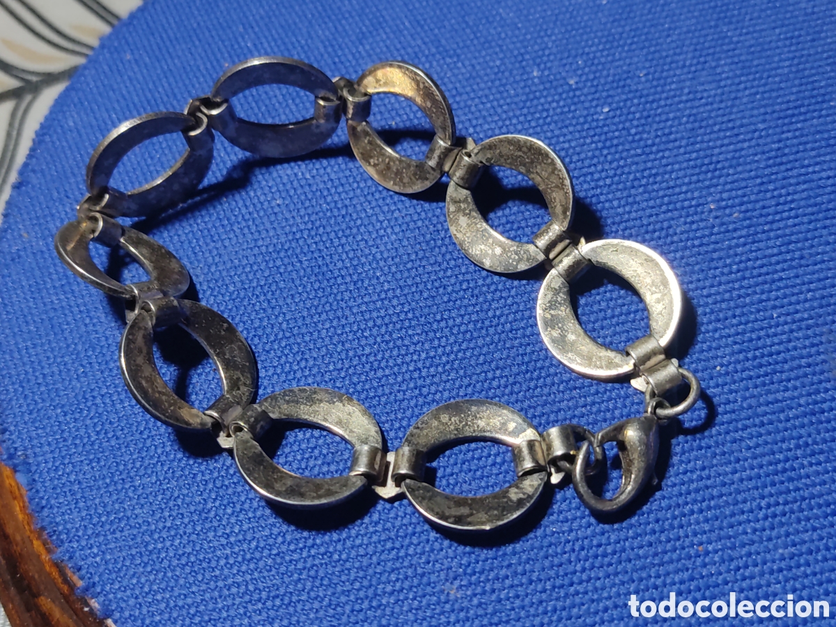 Joyeria: Pulsera vintage plateada. - Foto 3