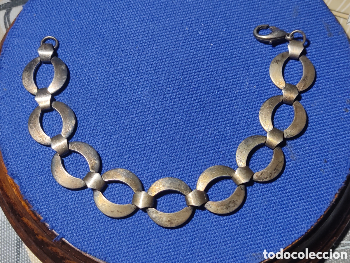 Joyeria: Pulsera vintage plateada. - Foto 1