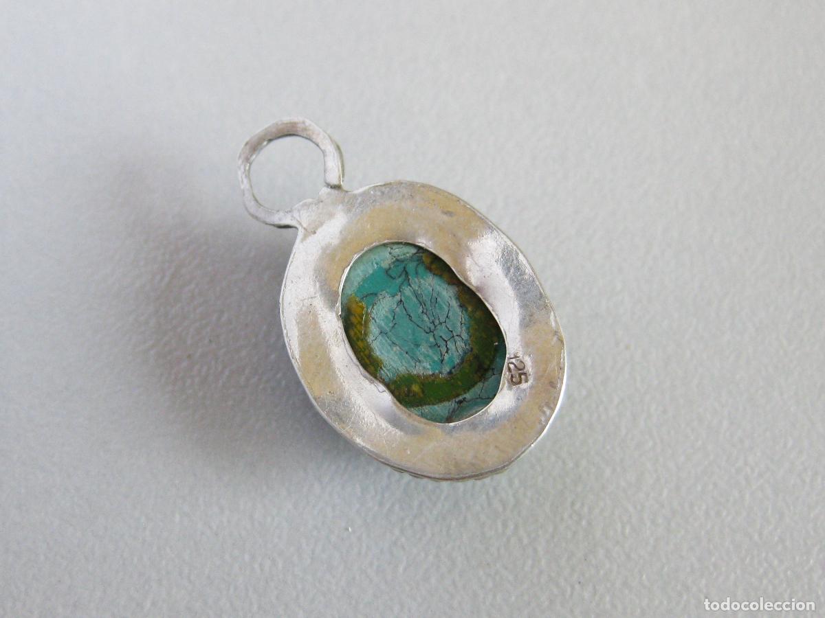 Joyeria: COLGANTE DE PLATA 925 CON TURQUESA ENGARZADA - Foto 2