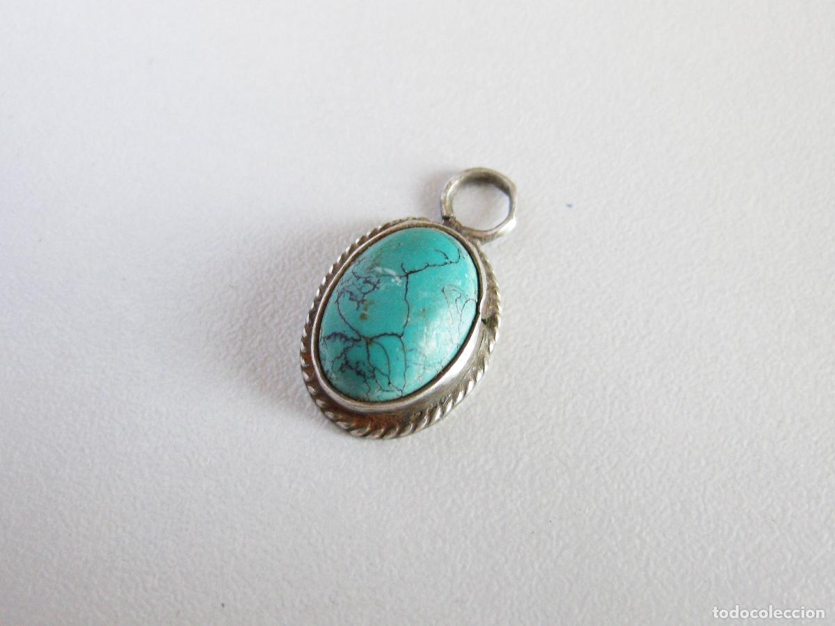 Joyeria: COLGANTE DE PLATA 925 CON TURQUESA ENGARZADA - Foto 3