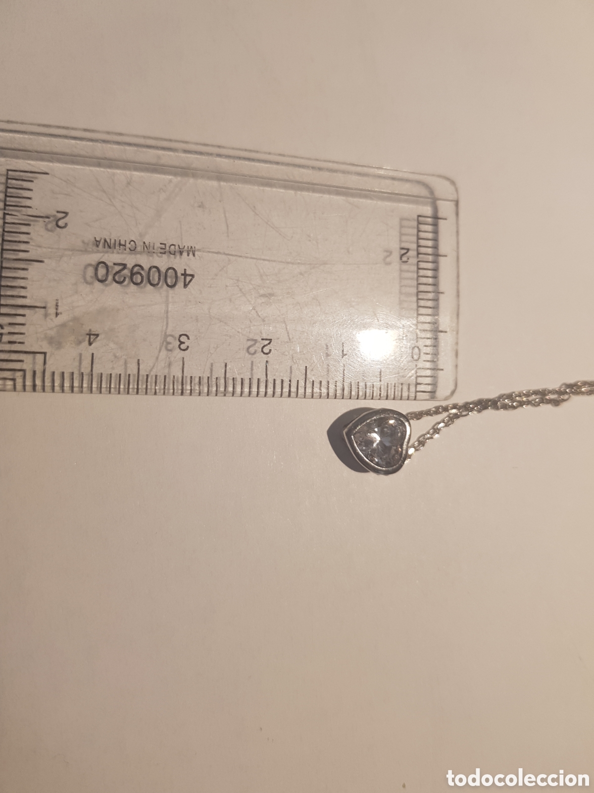 Joyeria: #1244 Cadena con corazon plata de ley 925 43cm - Foto 2