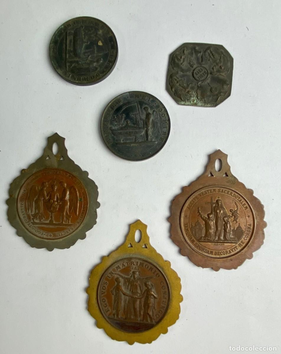 Joyeria: CONJUNTO DE 6 MEDALLAS INACABADAS MANUFACTURA CASTELLS