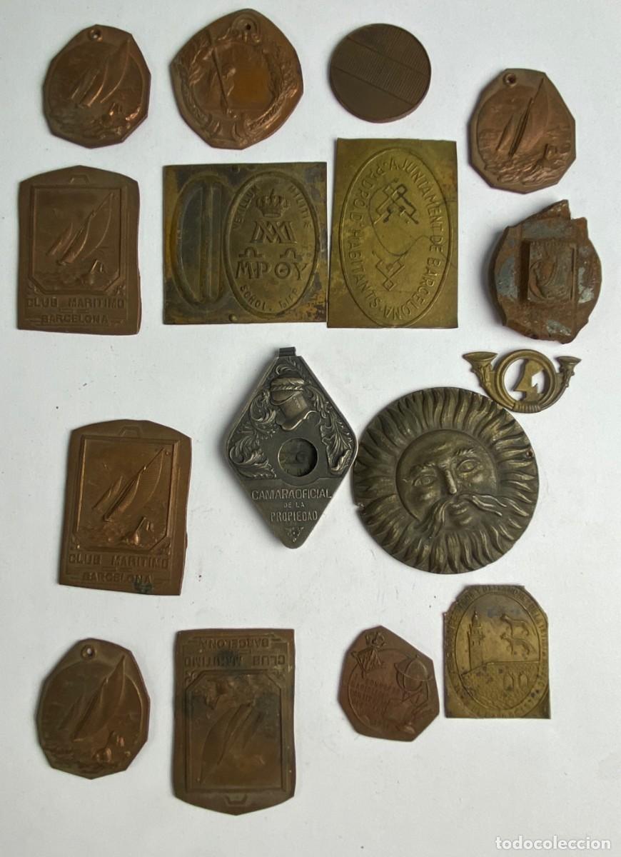 Joyeria: CONJUNTO DE 16 MEDALLAS INACABADAS MANUFACTURA CASTELLS
