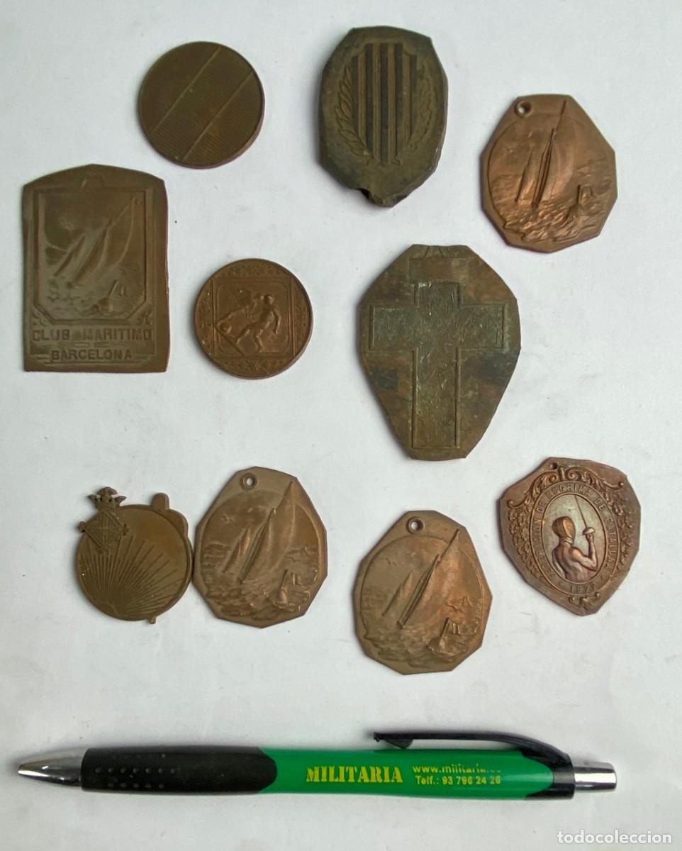 Joyeria: CONJUNTO DE 10 MEDALLAS INACABADAS MANUFACTURA CASTELLS
