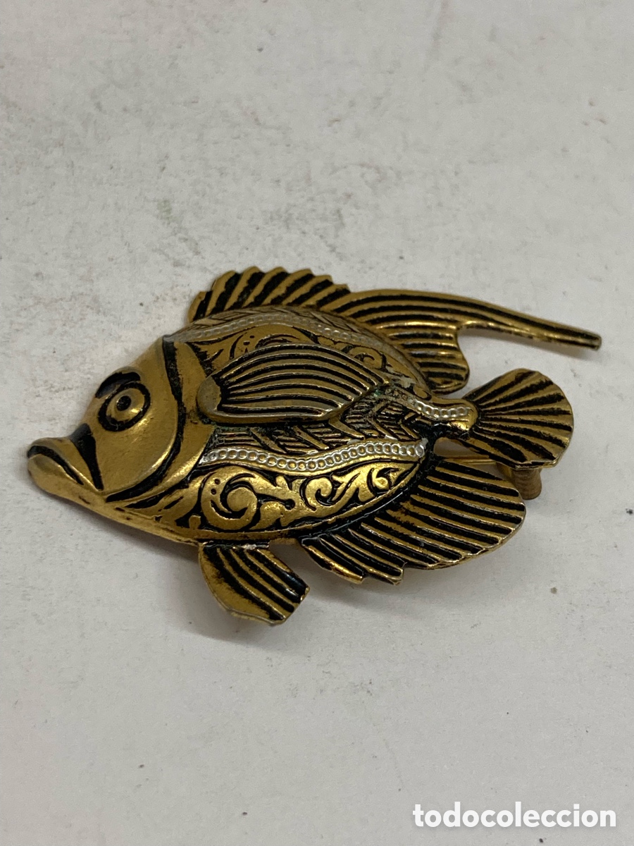 Joyeria: Broche de metal damascando /B382 - Foto 1