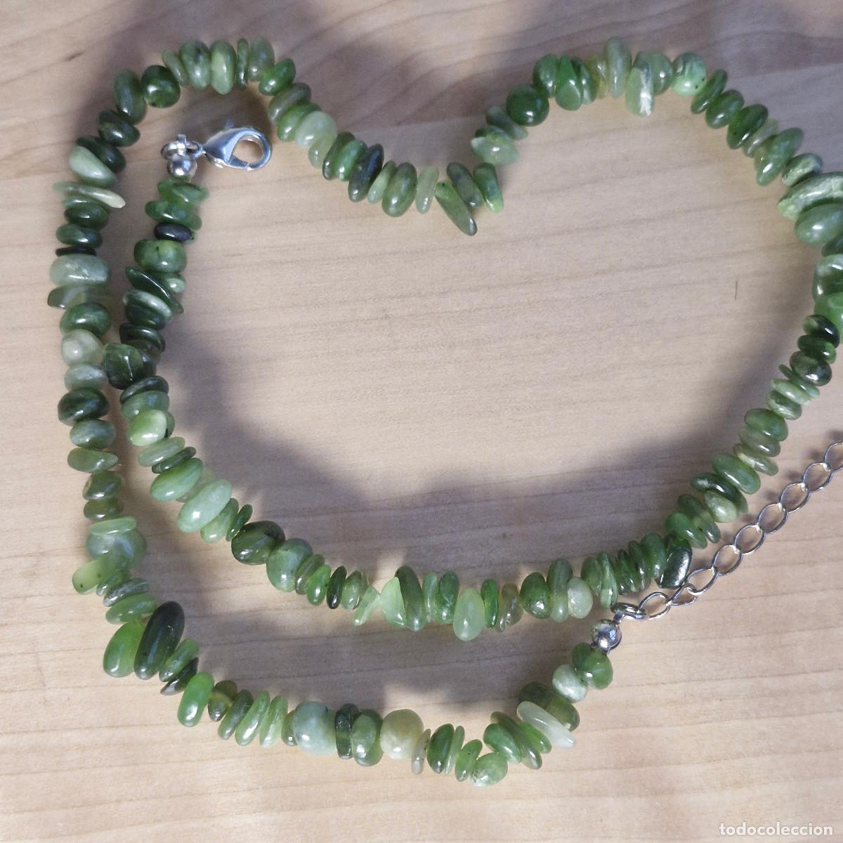 Joyeria: Collar Choker de Jade Verde Natural Aut&eacute;ntico Calidad AAA+