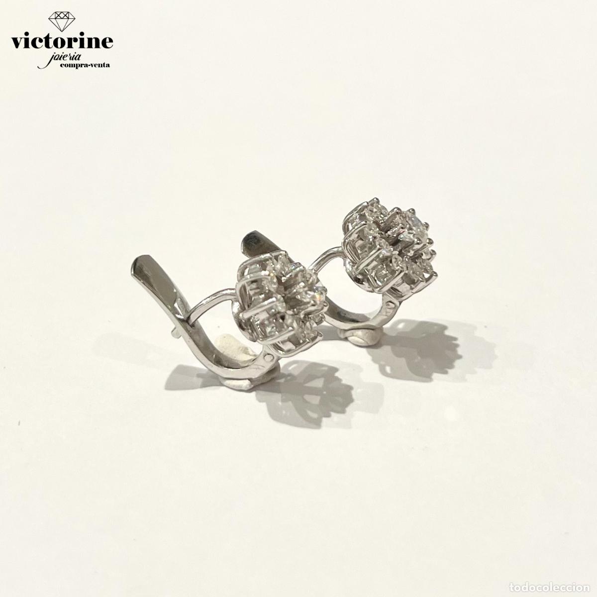 Joyeria: Pendientes oro blanco 18K y diamantes - Foto 3