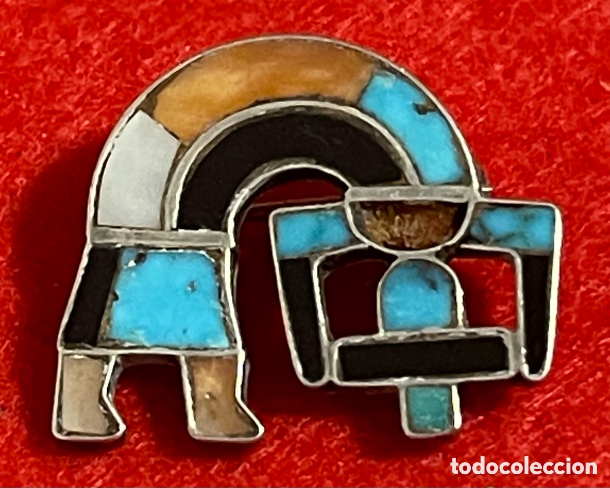 Joyeria: Precioso, broche antiguo, de Dise&ntilde;o cubista, en plata de ley y esmaltes.