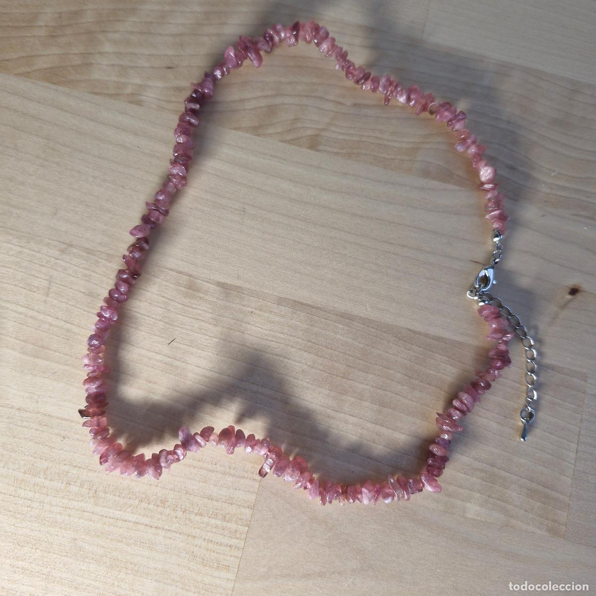 Jewelry: Collar Choker de Turmalina Rosa rubelita Natural Aut&eacute;ntica Calidad AAA+