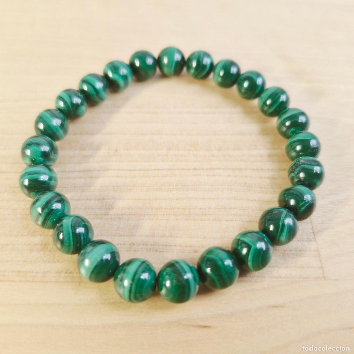 Joyeria: Pulsera de Malaquita Natural Verde AAA++ Protecci&oacute;n