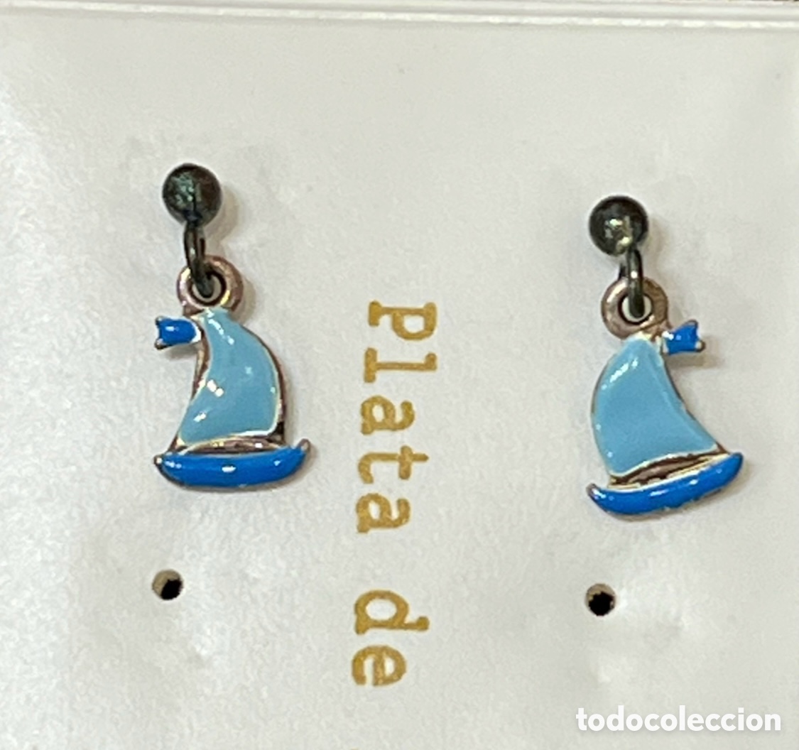 Joyeria: Pendientes de fantas&iacute;a. Plata con esmalte.