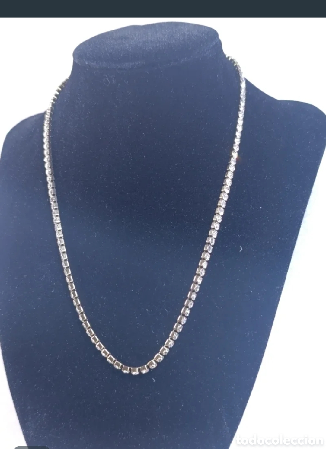 Joyeria: Collar acero dorado y circonitas 44 cms - Foto 1