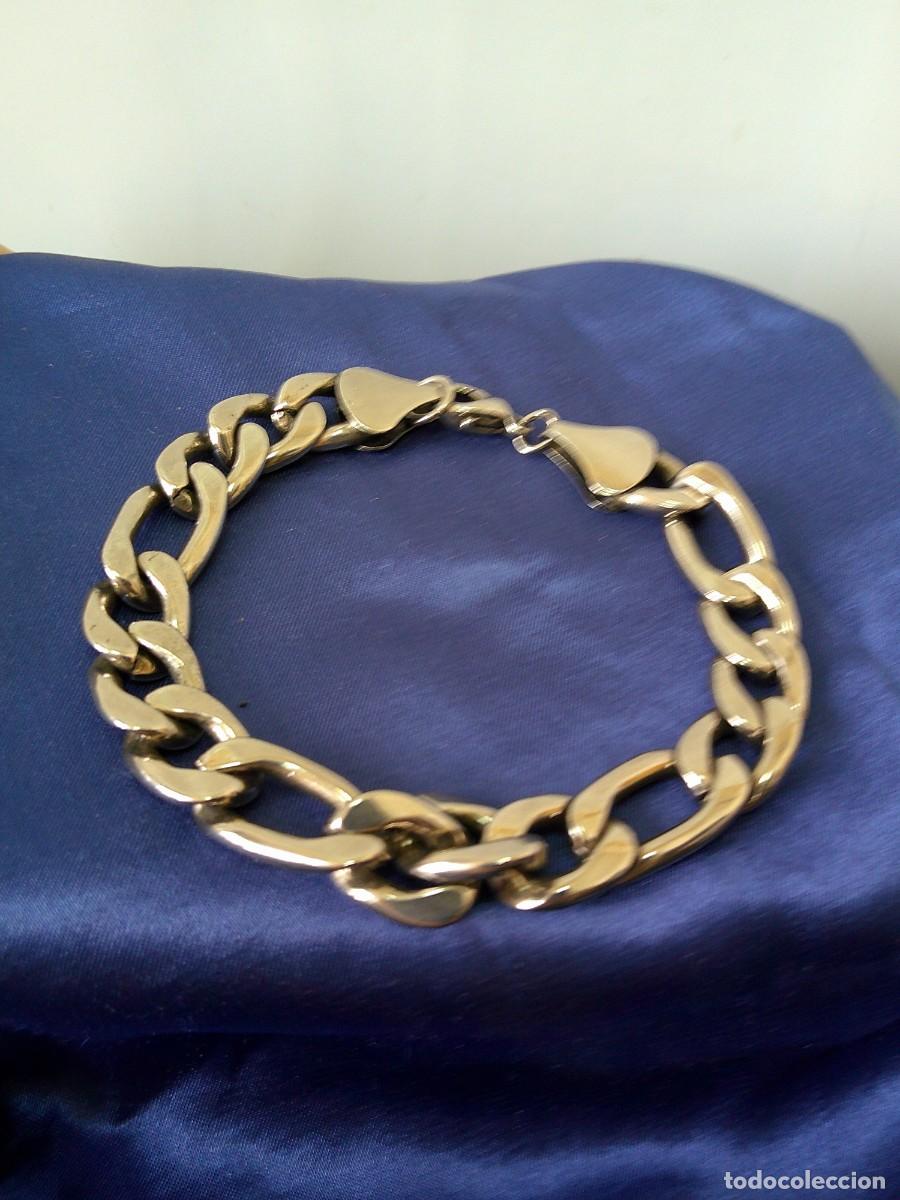 Joyeria: &iexcl;&iexcl; PULSERA de Malla. (Acero Inox.) BARBELA. ELEGANCIA. DURABILIDAD. Acero Quirurgico. 316L. !!C-6.