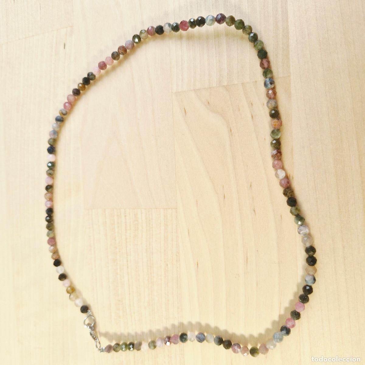 Joyeria: Collar Choker de Turmalina Facetada de diferentes variedades Natural Autentica Calidad AAA+