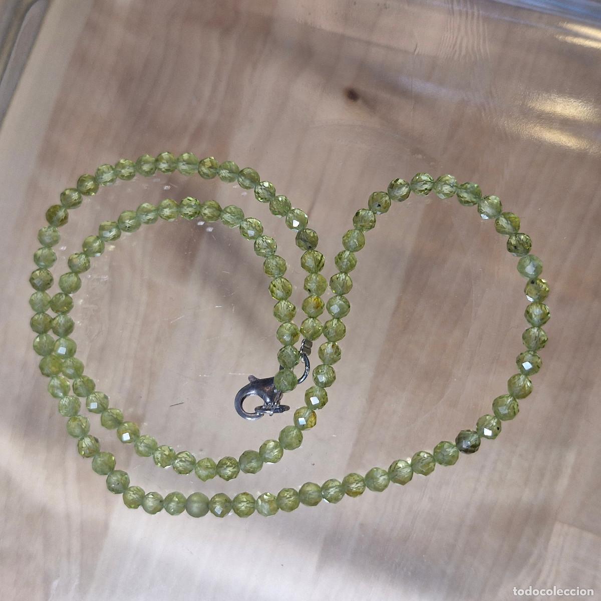 Joyeria: Collar Choker de Peridoto Olivino Gema de Guego facetada Natural Autentica Calidad AAA+