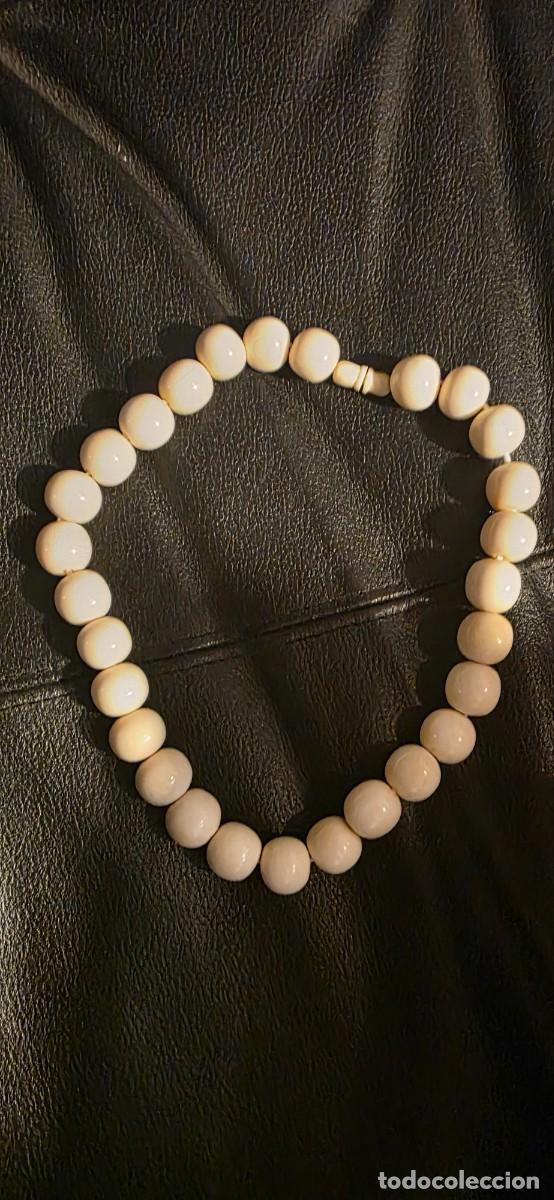 Joyeria: Colar marfim de bolas redondas - Foto 1