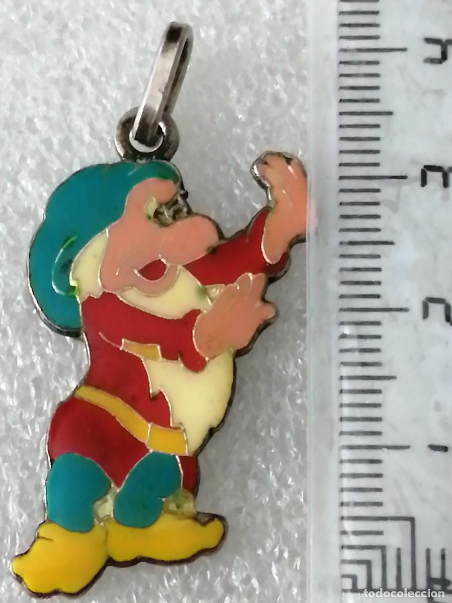 Joyeria: DISNEY 000 MEDALLA &Uacute;NICA PLATA COLGANTE ESMALTADO ENANO GRU&Ntilde;&Oacute;N BLANCANIEVES Y LOS SIETE ENANITOS