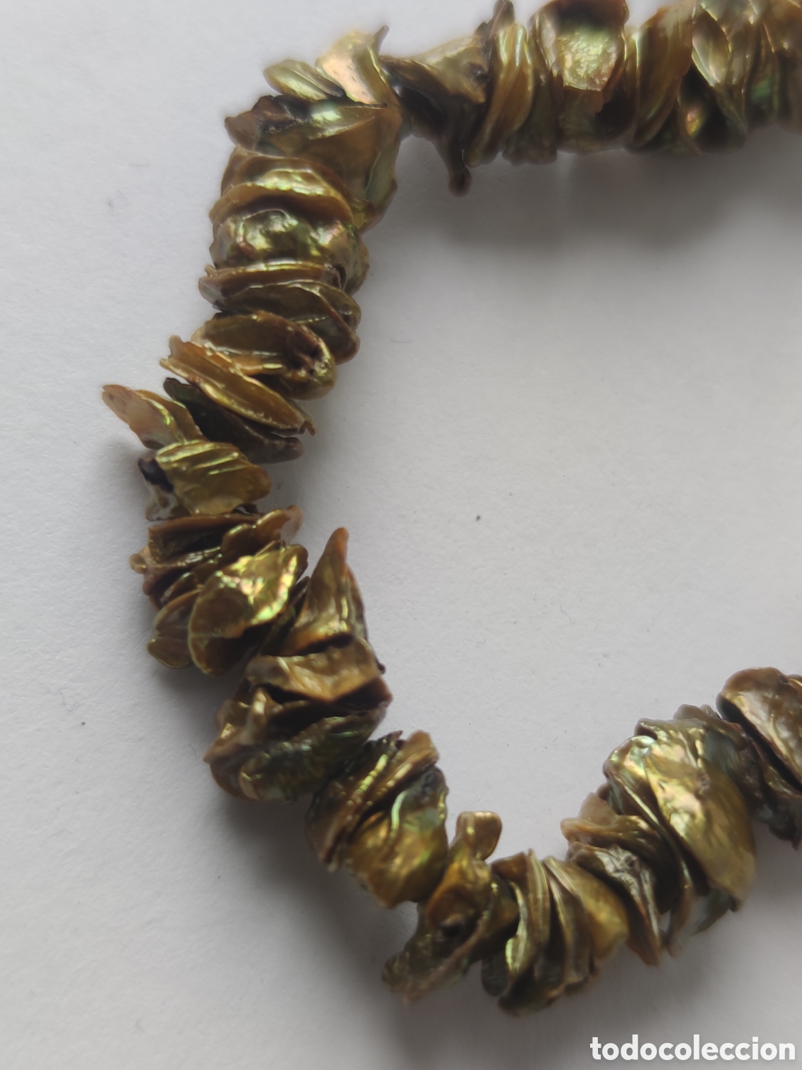 Joyeria: Collar perlas chip verdes 70cm - Foto 2