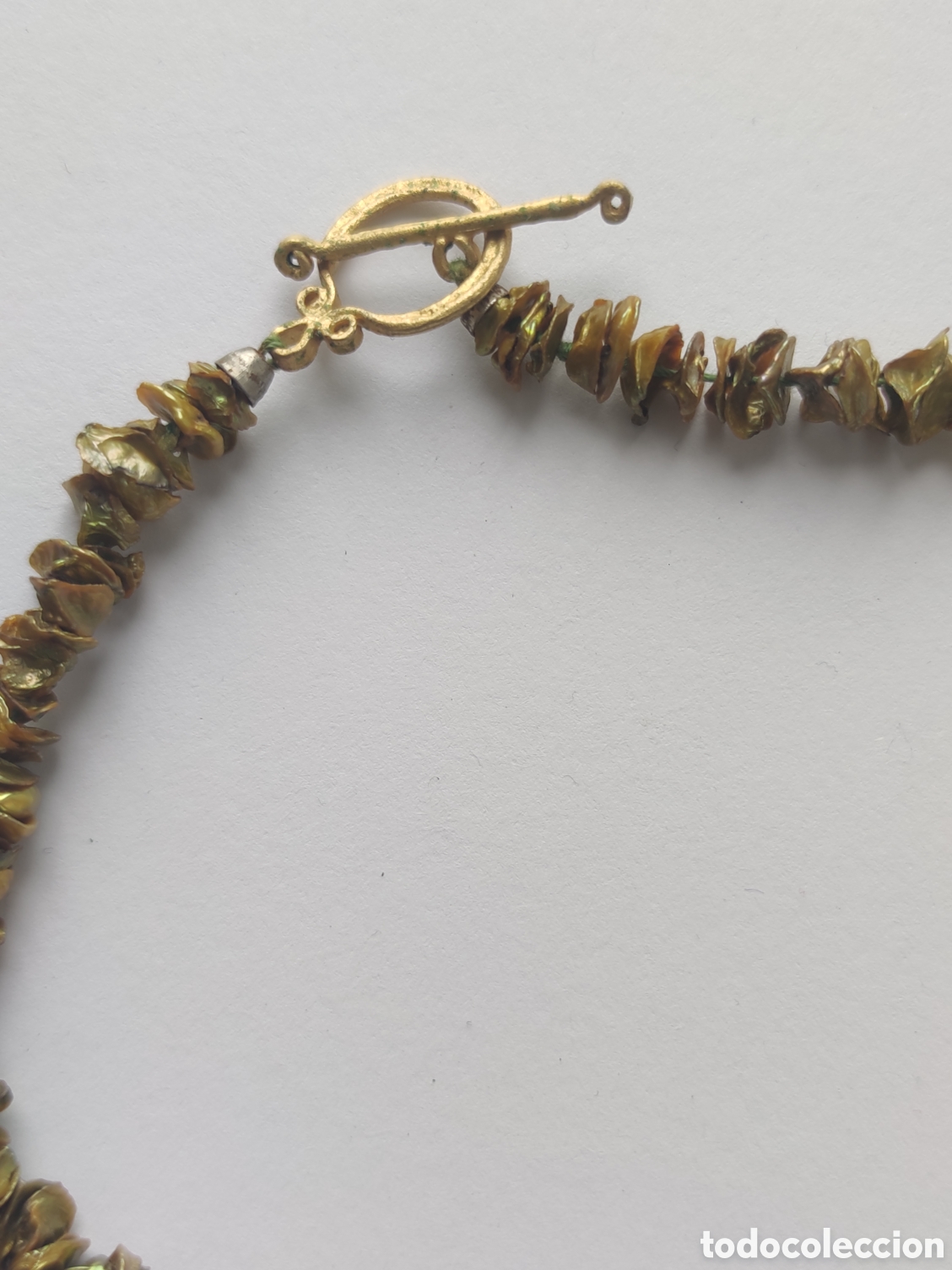 Joyeria: Collar perlas chip verdes 70cm - Foto 1