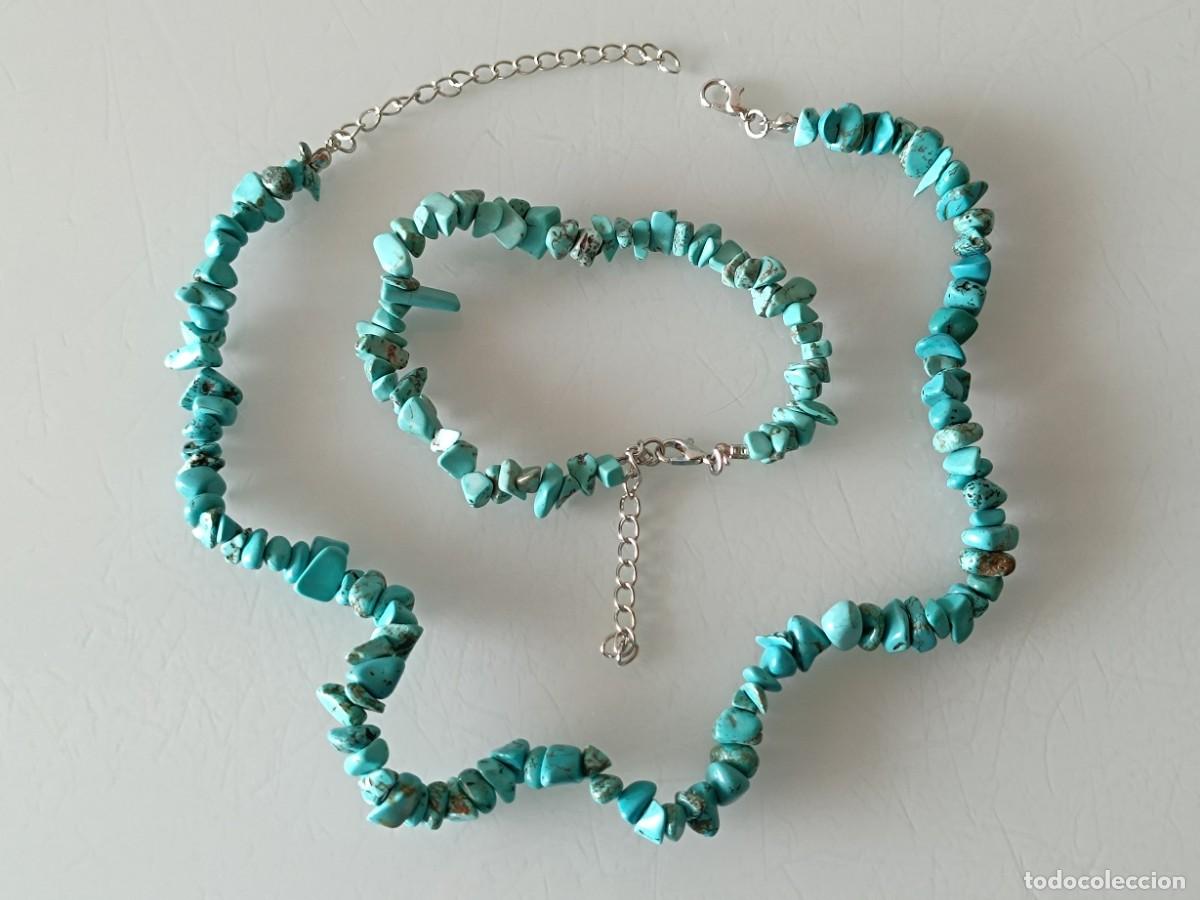 Joyeria: Conjunto collar y pulsera turquesa - Foto 1