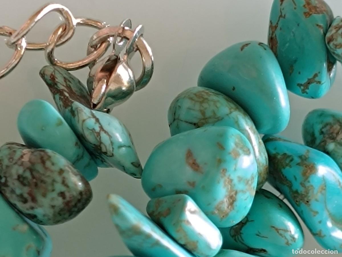 Joyeria: Conjunto collar y pulsera turquesa - Foto 3