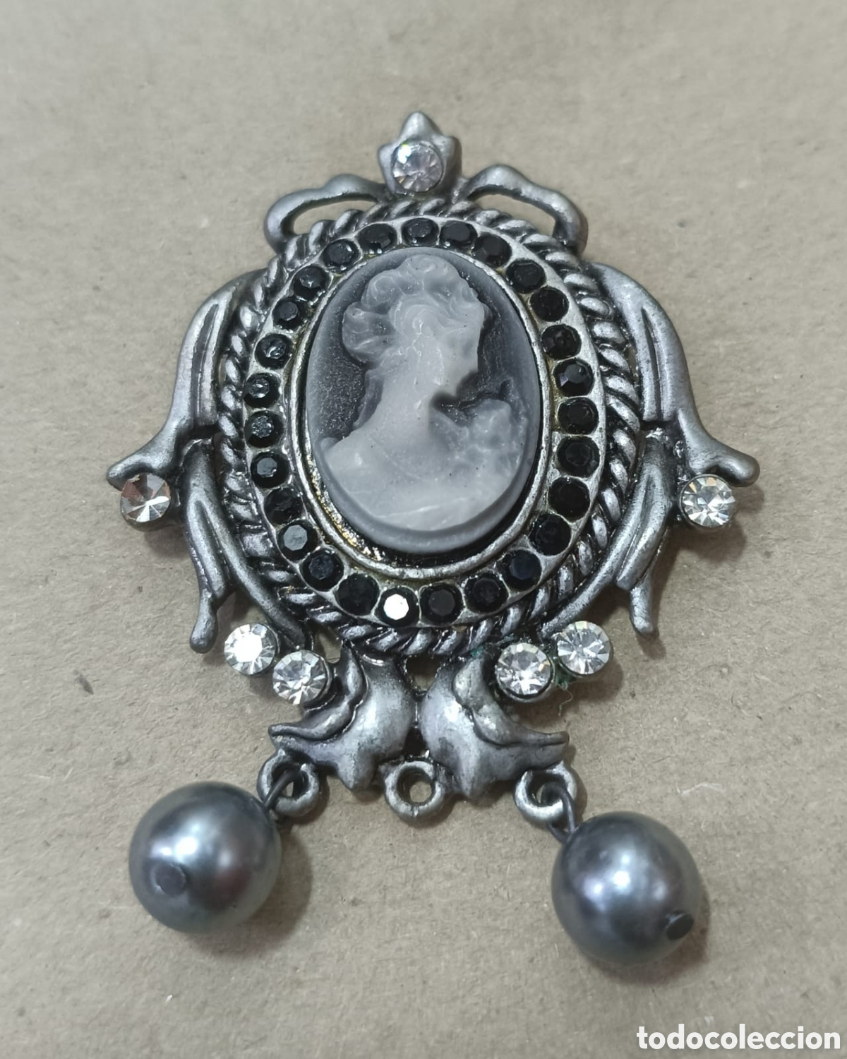 Joyeria: Broche Camafeo Vintage Estilo G&oacute;tico / Victoriano