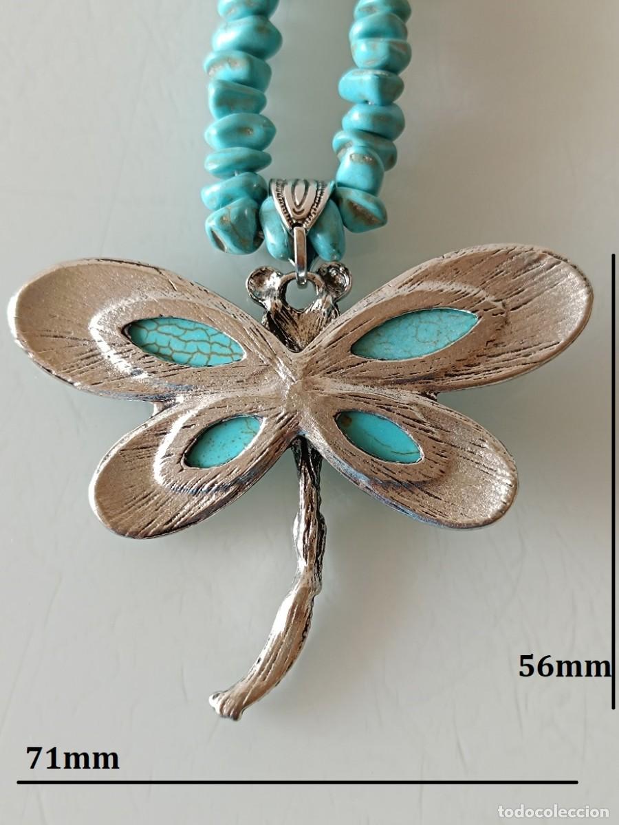 Joyeria: Collar Turquesa con colgante lib&eacute;lula - Foto 3