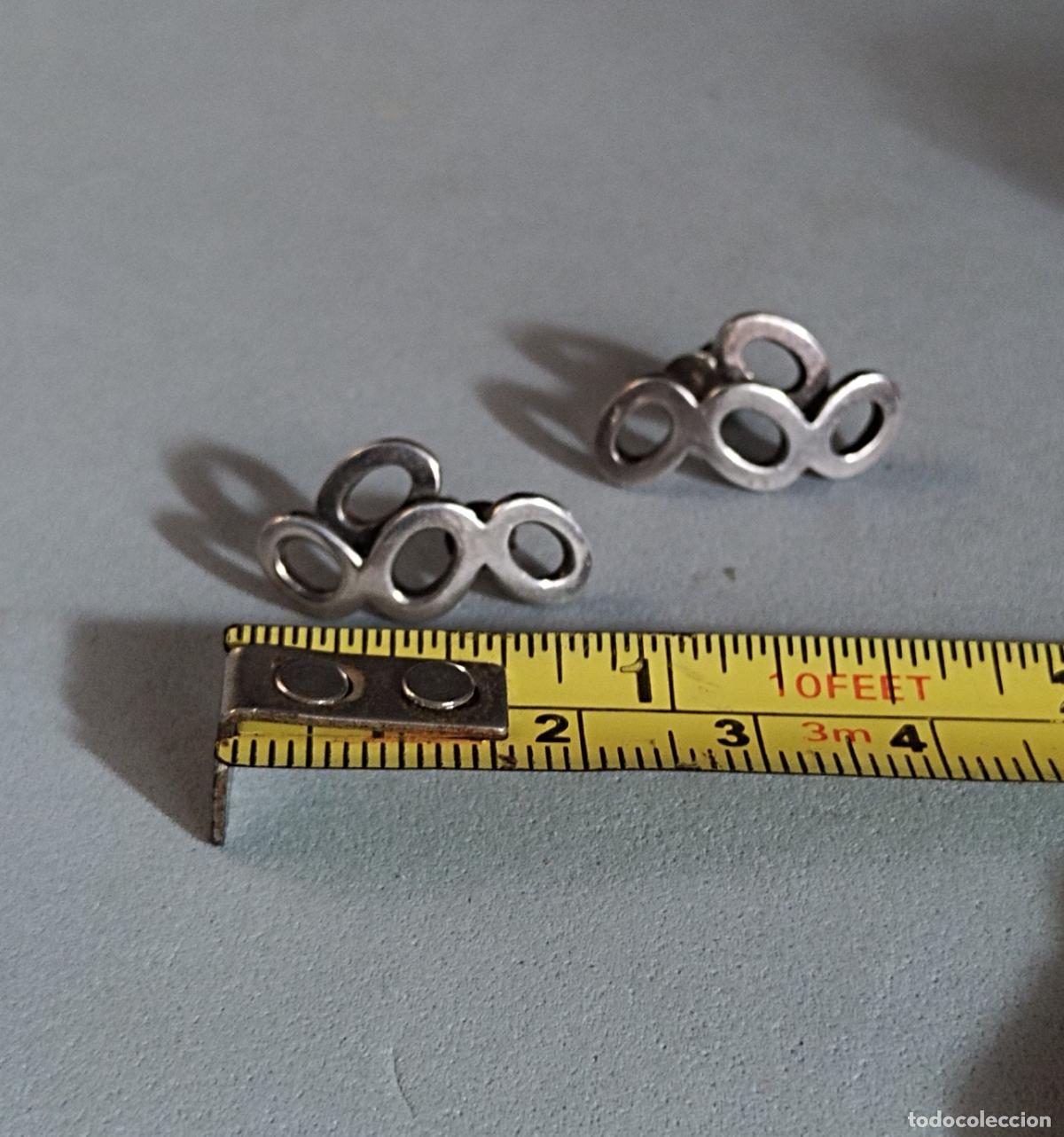 Joyeria: Pendientes de plata de ley, cierre de presi&oacute;n. - Foto 3