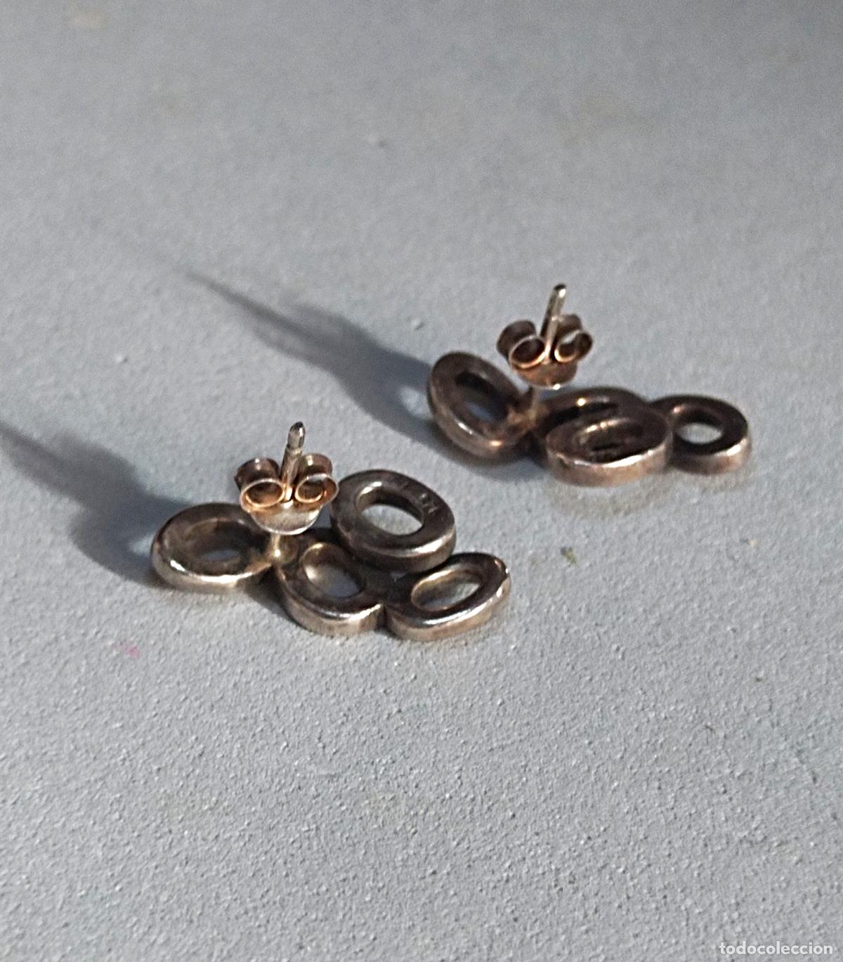 Joyeria: Pendientes de plata de ley, cierre de presi&oacute;n. - Foto 4